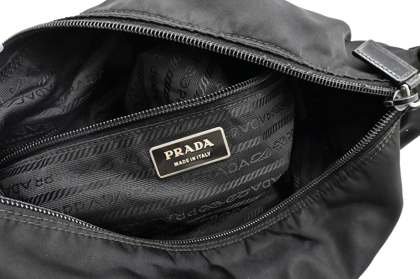 Prada Crossbody in Black Nylon Canvas
