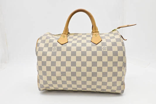 Louis Vuitton Speedy 30 in Damier Azur Canvas