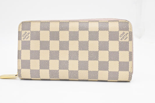 Louis Vuitton Long Zippy Wallet in Damier Azur Canvas