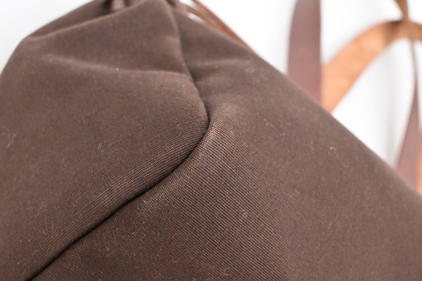 Hermes Herbag Cabas 40 in Brown Leather & Canvas
