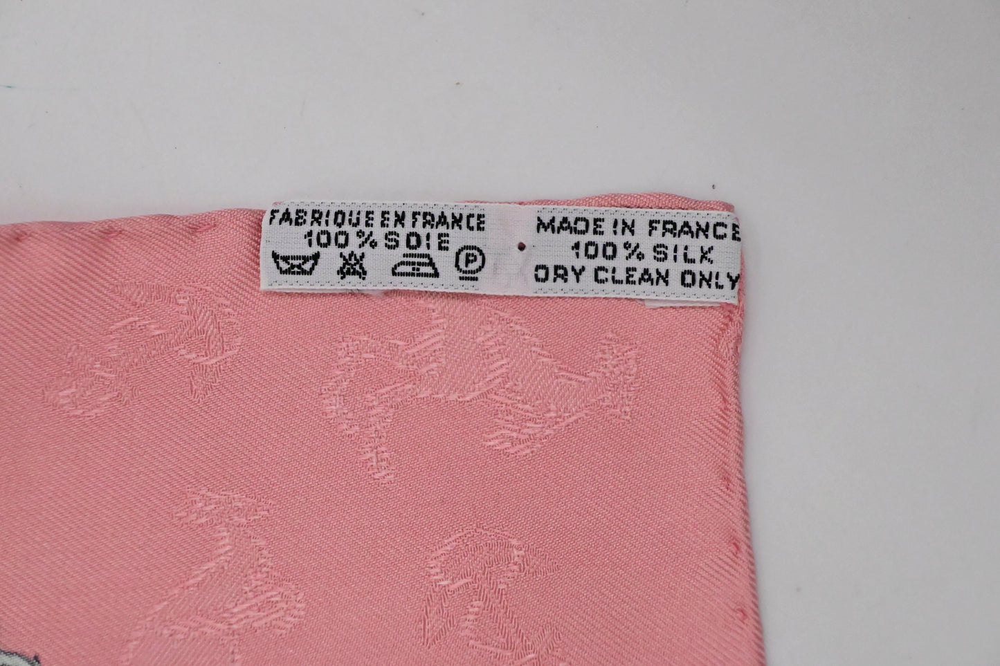 Hermes 'Le Geographe' Carre 90 in Pink Silk