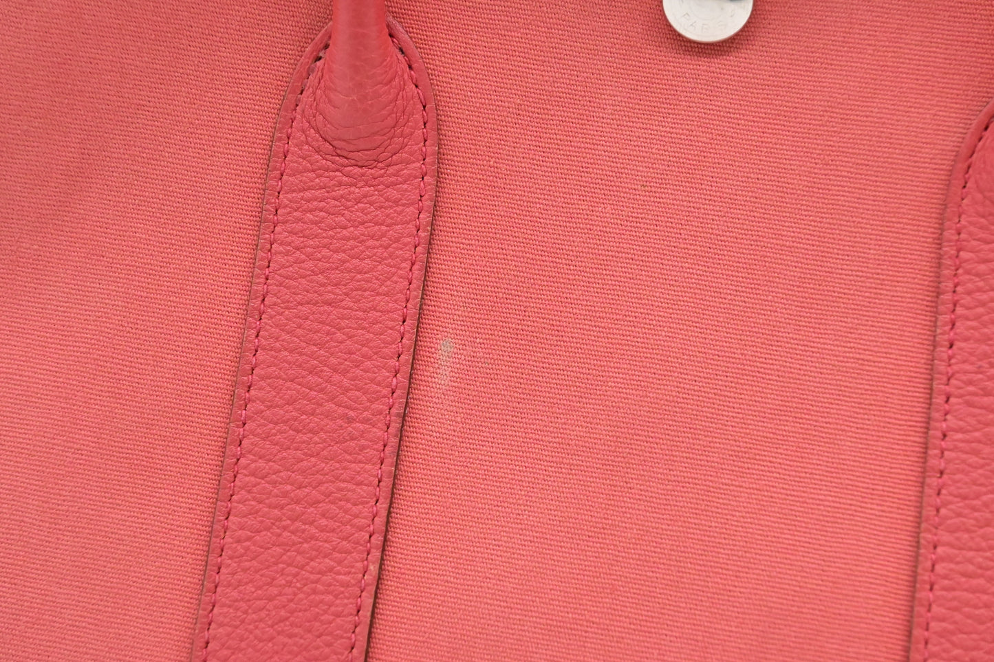 Hermes Garden Party 30 in Pink Canvas