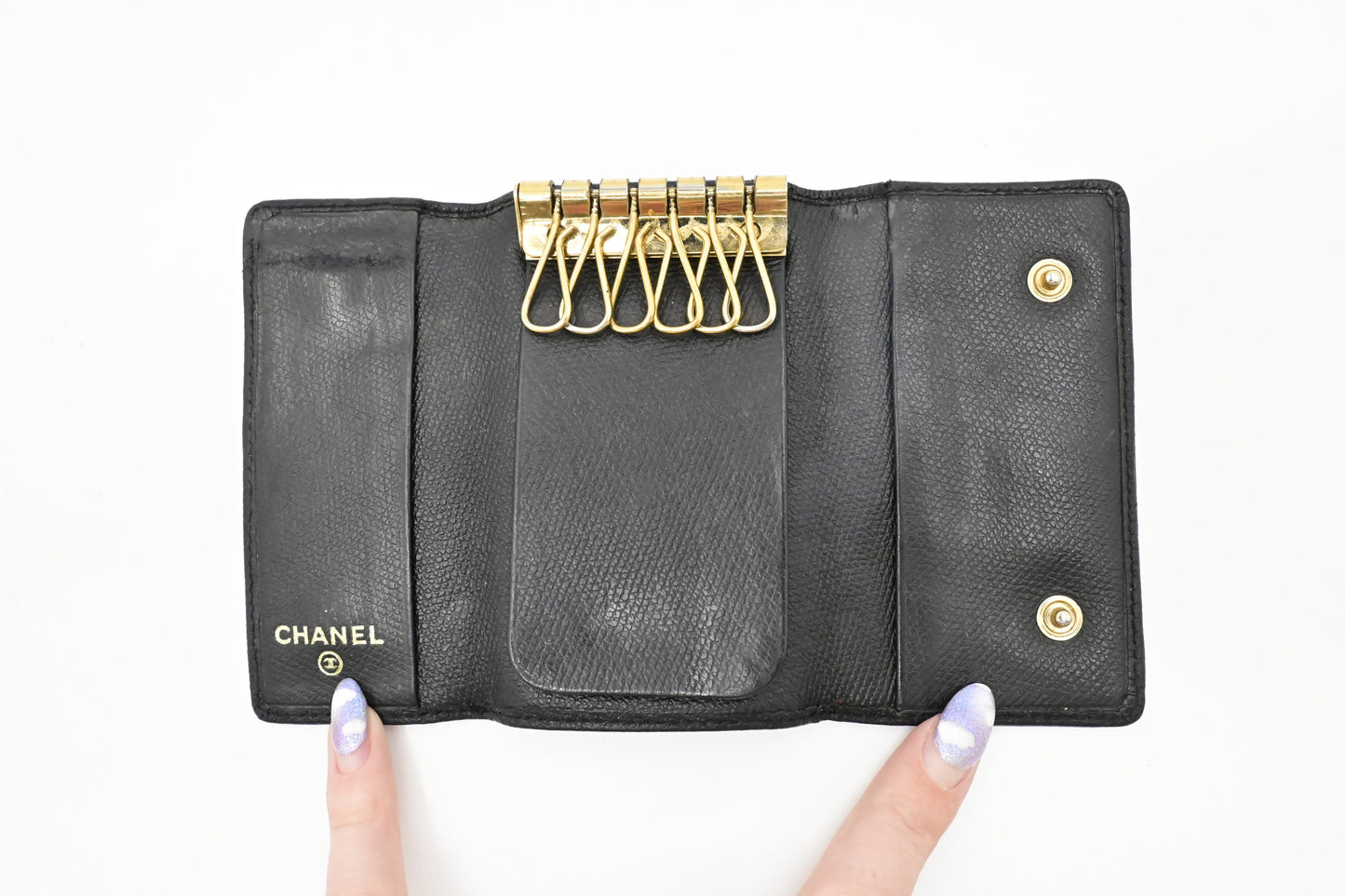 Chanel Key Case in Black Leather