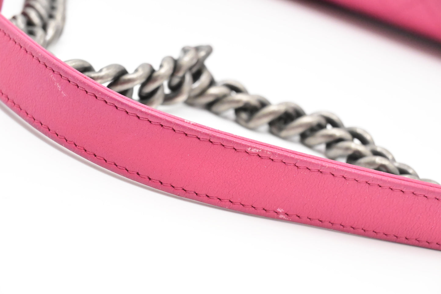 Chanel Medium Boy in Pink Wild Stitch Leather