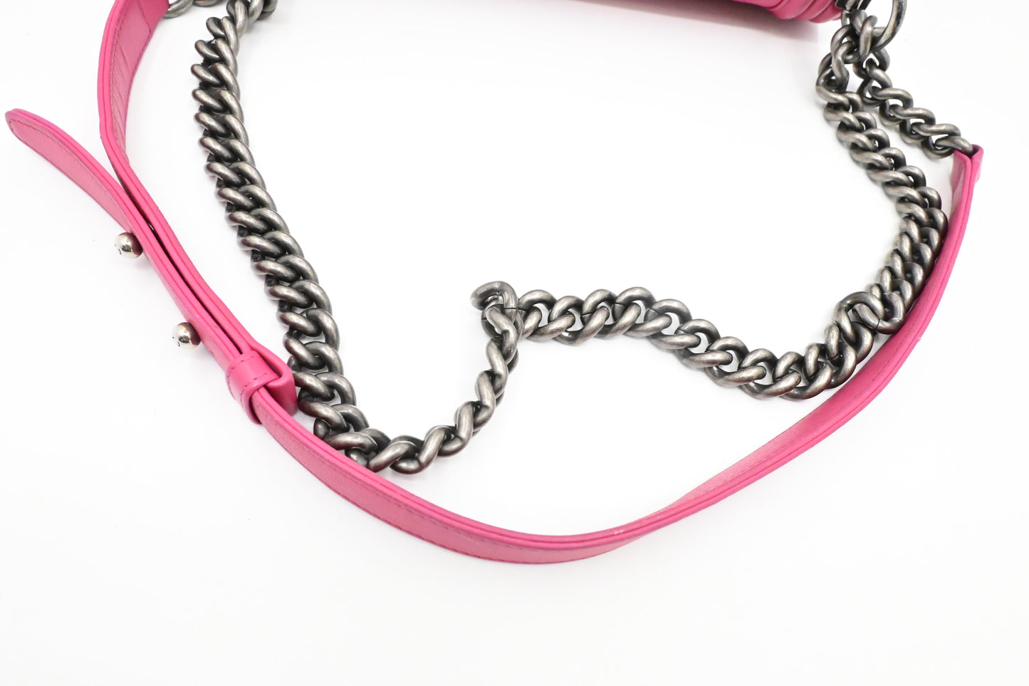 Chanel Medium Boy in Pink Wild Stitch Leather