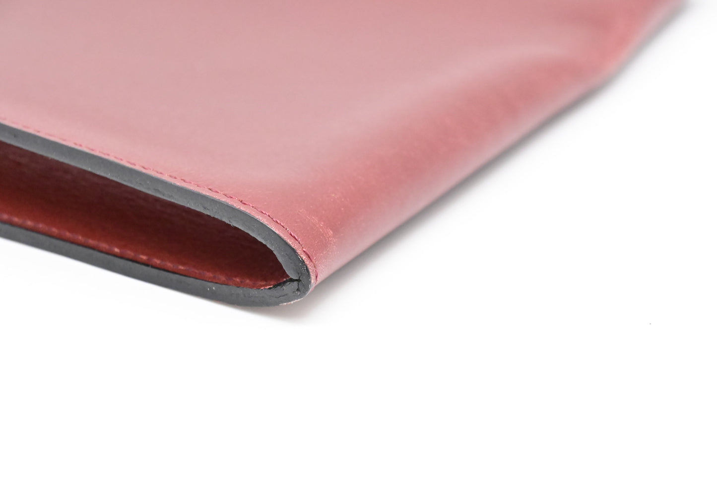 Hermes Onimaitou Pochette in Maroon Leather