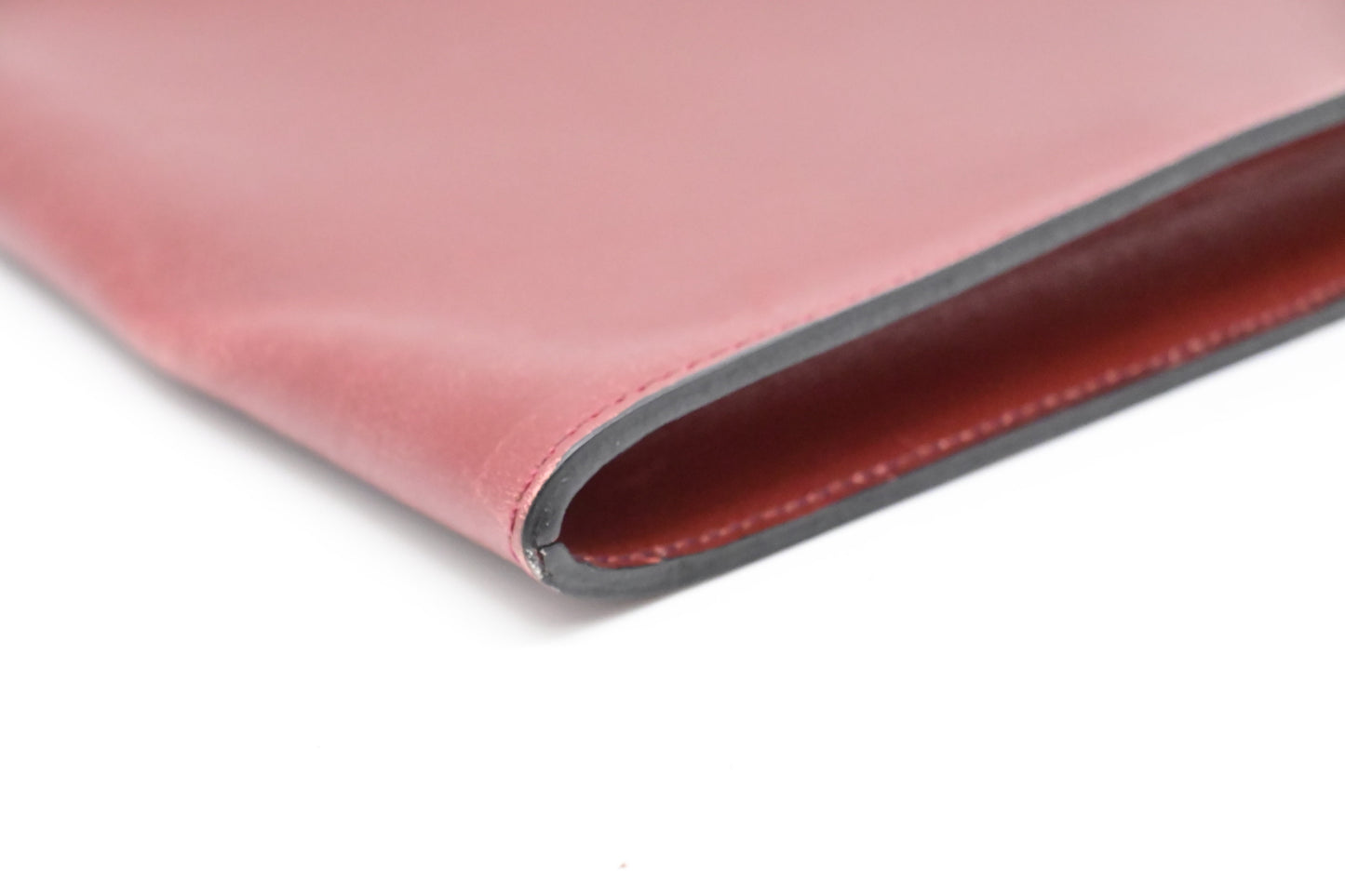 Hermes Onimaitou Pochette in Maroon Leather