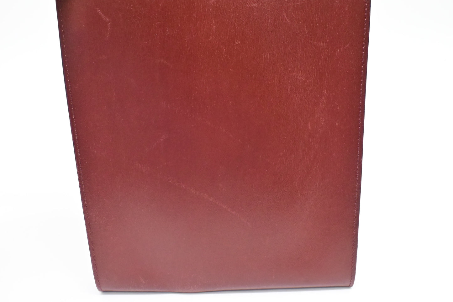 Hermes Onimaitou Pochette in Maroon Leather