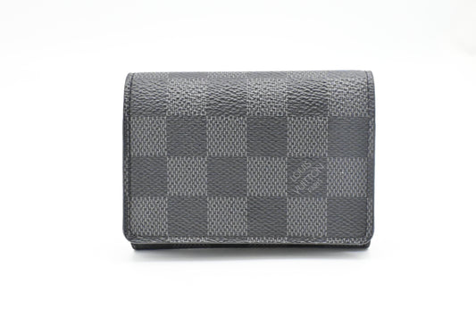 Louis Vuitton Envelope Business Card Holder in Damier Graphite Canvas