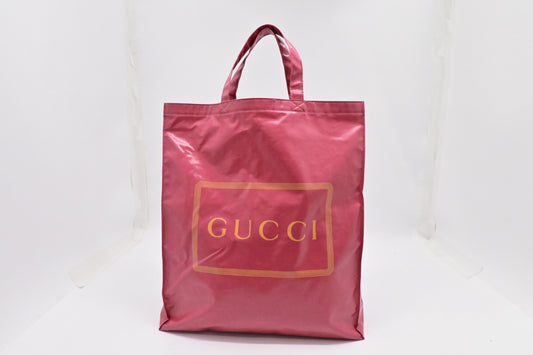 Gucci Montecarlo Vertical Tote in Glam Pink Crystal Coated Canvas