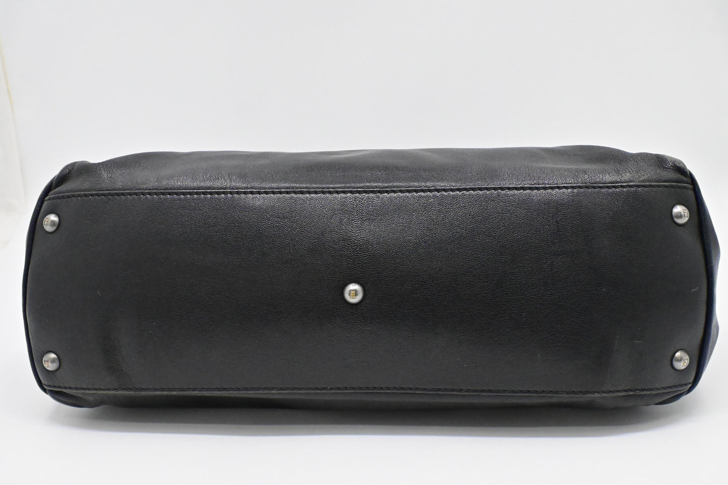 Fendi Medium Peekaboo Tote in Black Leather