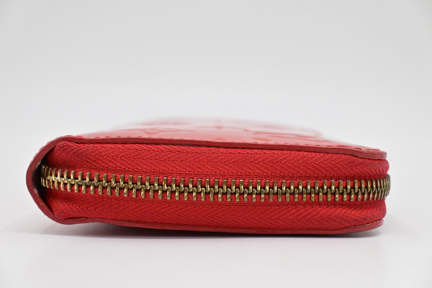 Louis Vuitton Long Zippy Wallet in Orange Sunset Vernis Leather