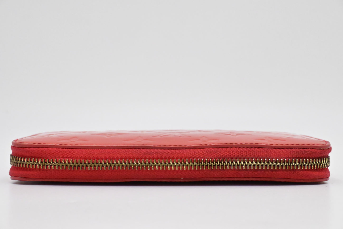 Louis Vuitton Long Zippy Wallet in Orange Sunset Vernis Leather