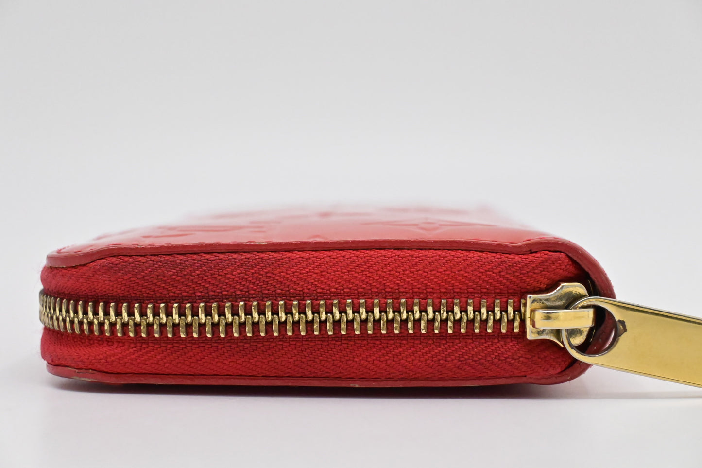 Louis Vuitton Long Zippy Wallet in Orange Sunset Vernis Leather
