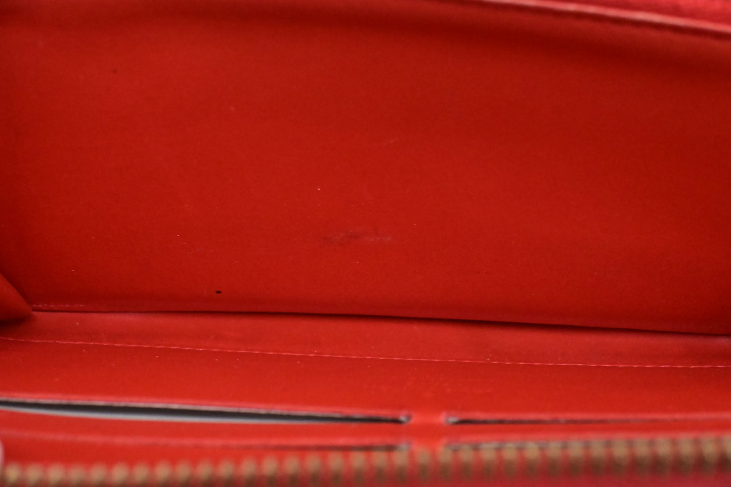 Louis Vuitton Long Zippy Wallet in Orange Sunset Vernis Leather