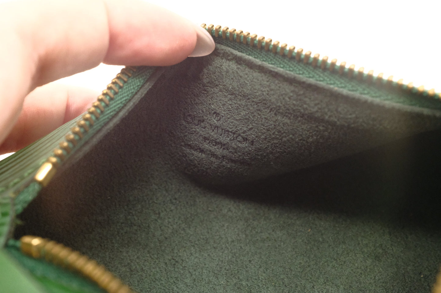 Louis Vuitton Soufflot in Green Epi Leather