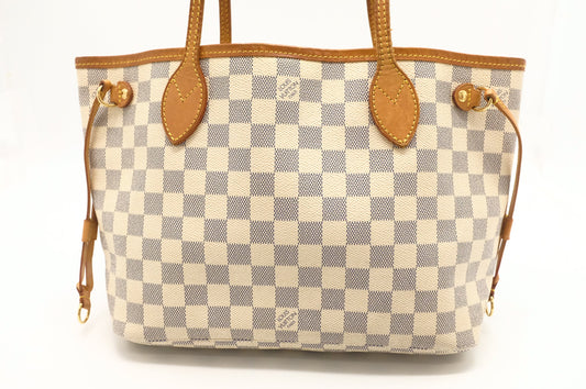 Louis Vuitton Neverfull PM in Damier Azur Canvas