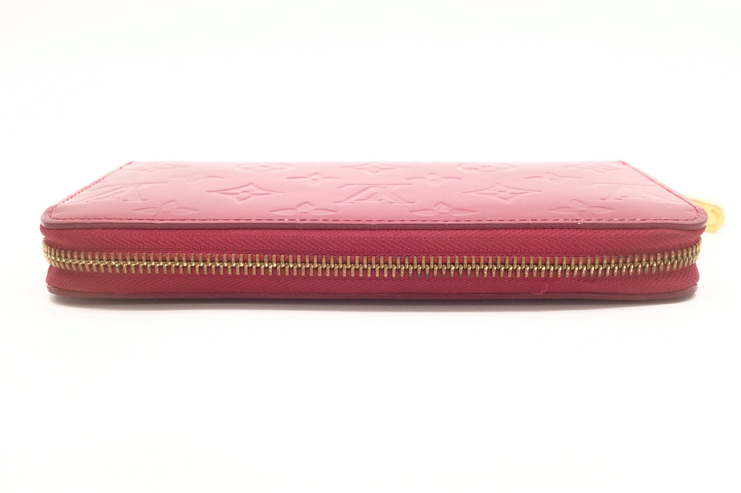 Louis Vuitton Zippy Long Wallet in Red Vernis Leather