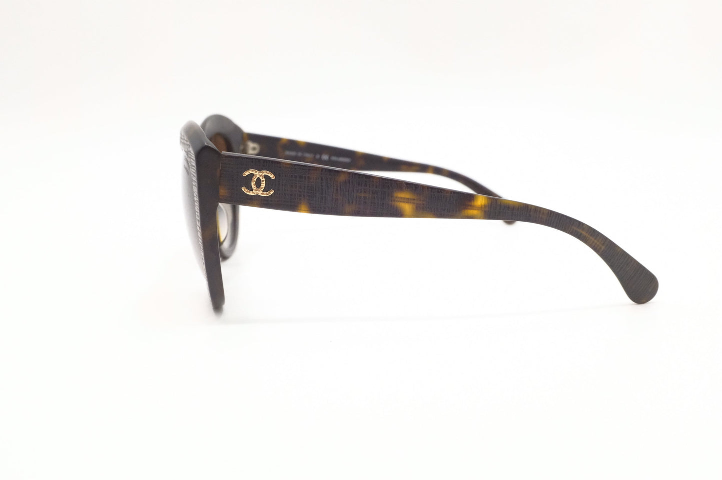 Chanel Sunglasses in Black Tortoise Shell PVC