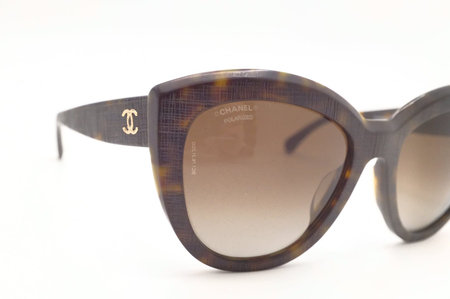 Chanel Sunglasses in Black Tortoise Shell PVC