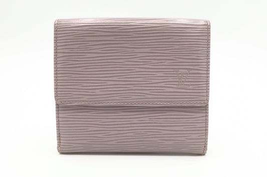 Louis Vuitton Elise Wallet in Lilac Epi Leather