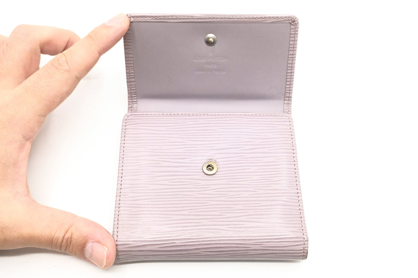 Louis Vuitton Elise Wallet in Lilac Epi Leather