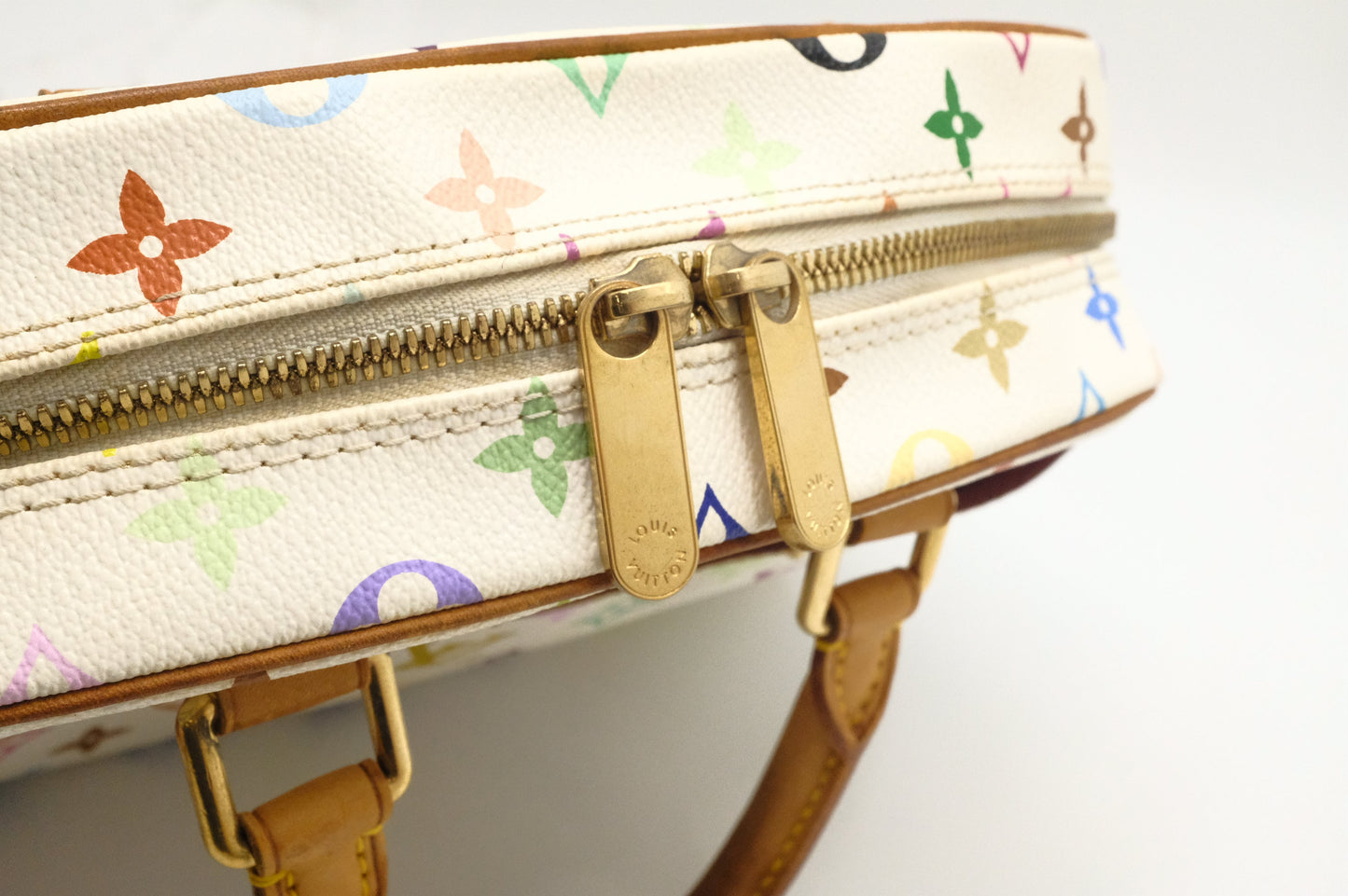 Louis Vuitton Trouville in White Multicolor Canvas