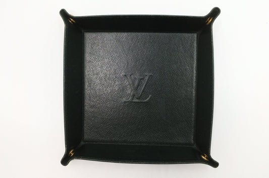 Louis Vuitton Jewelry Tray in Green Taiga Leather
