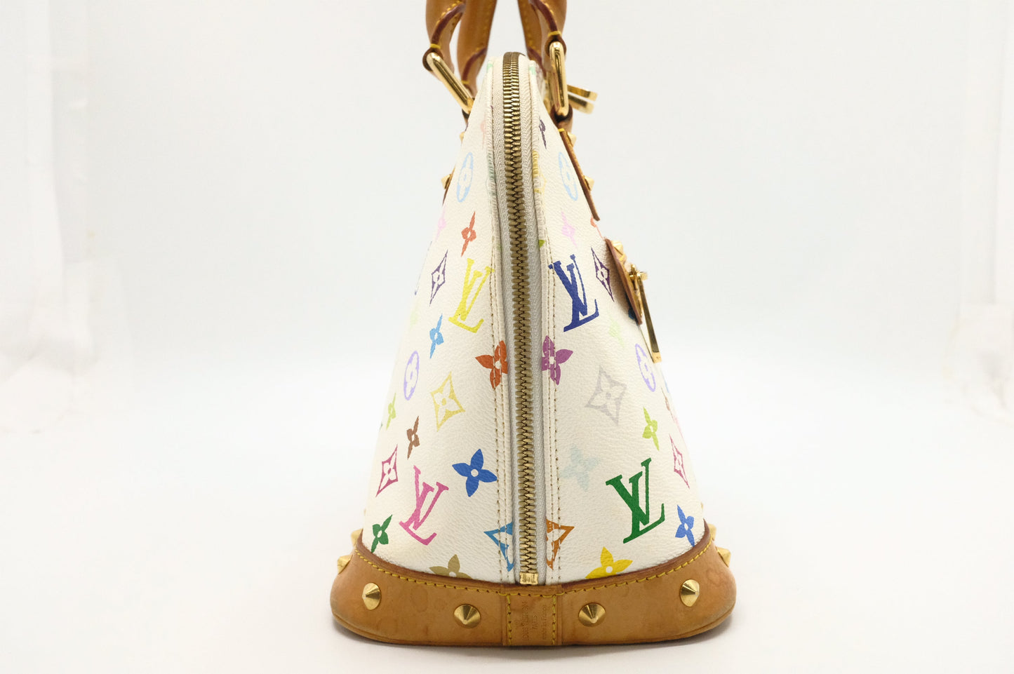 Louis Vuitton Alma PM in White Multicolor Monogram Canvas