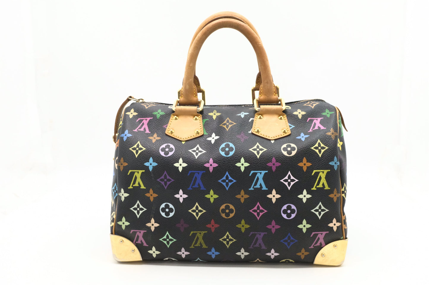 Louis Vuitton Speedy 30 in Black Multicolor Monogram Canvas