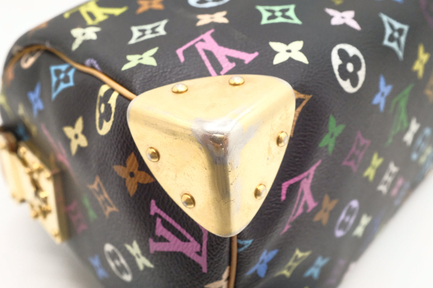 Louis Vuitton Speedy 30 in Black Multicolor Monogram Canvas