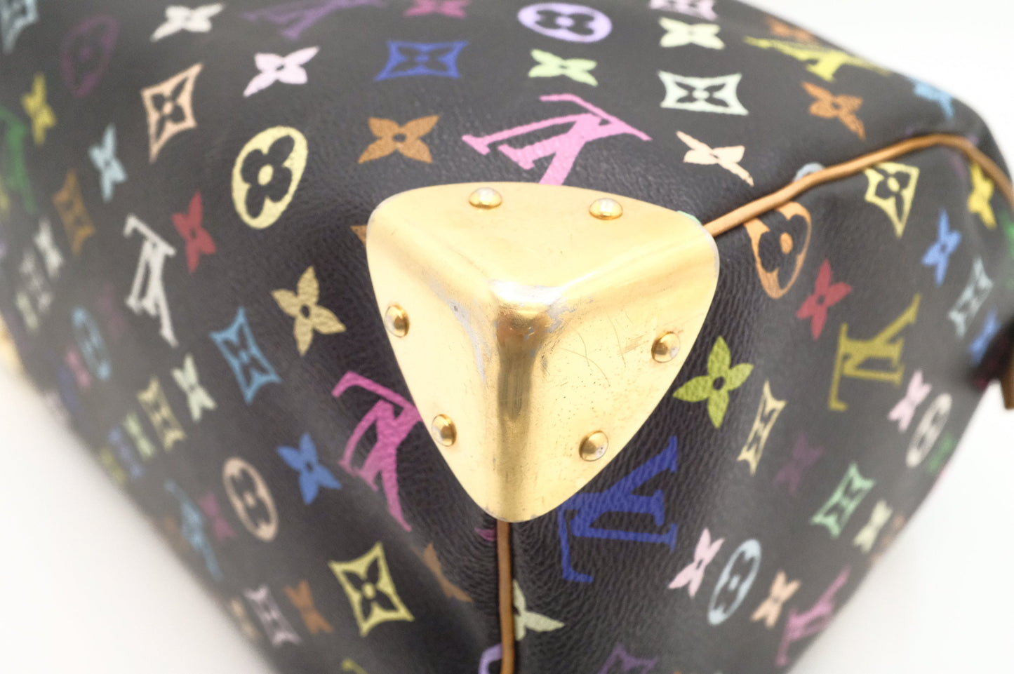 Louis Vuitton Speedy 30 in Black Multicolor Monogram Canvas