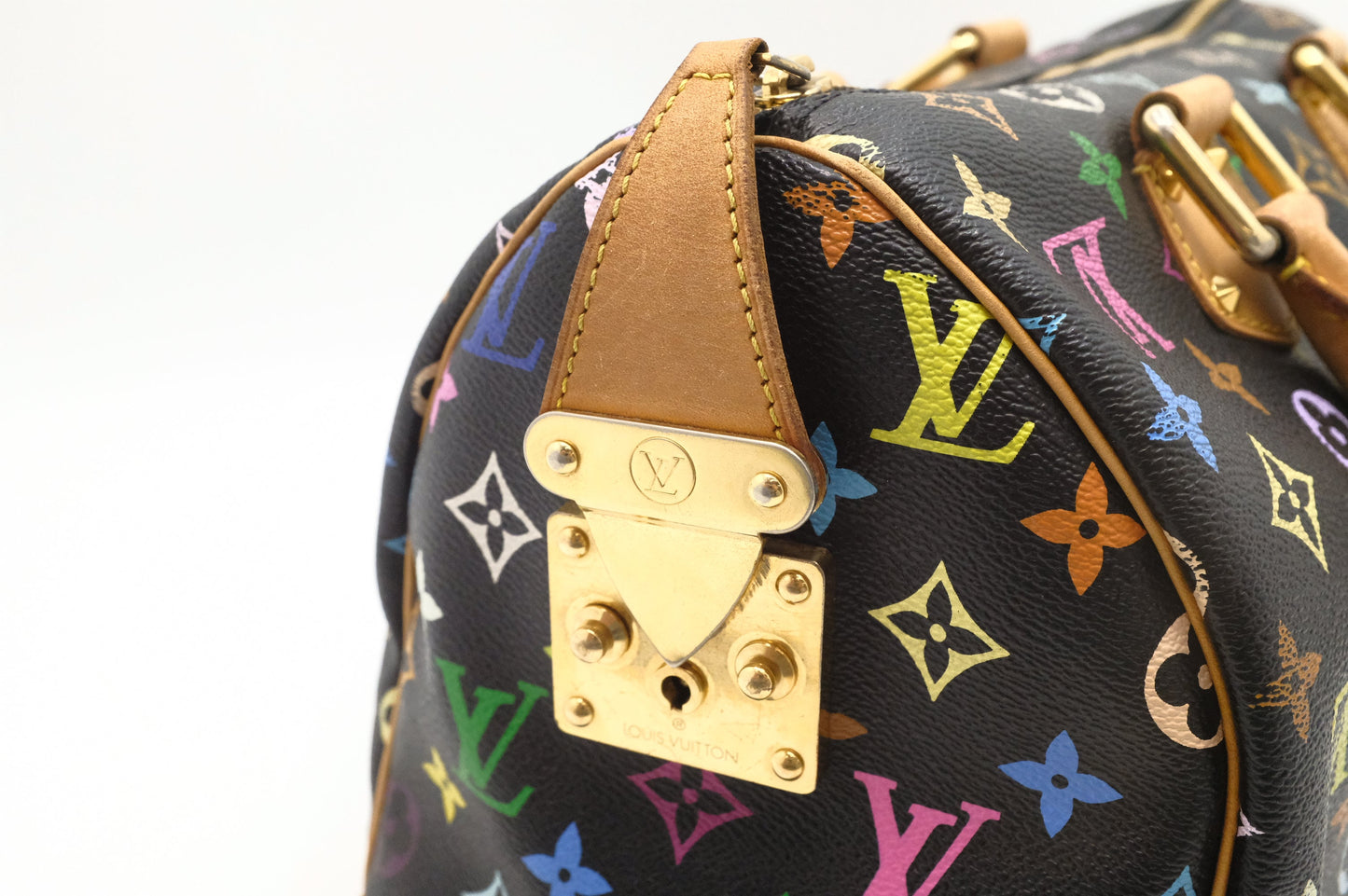 Louis Vuitton Speedy 30 in Black Multicolor Monogram Canvas