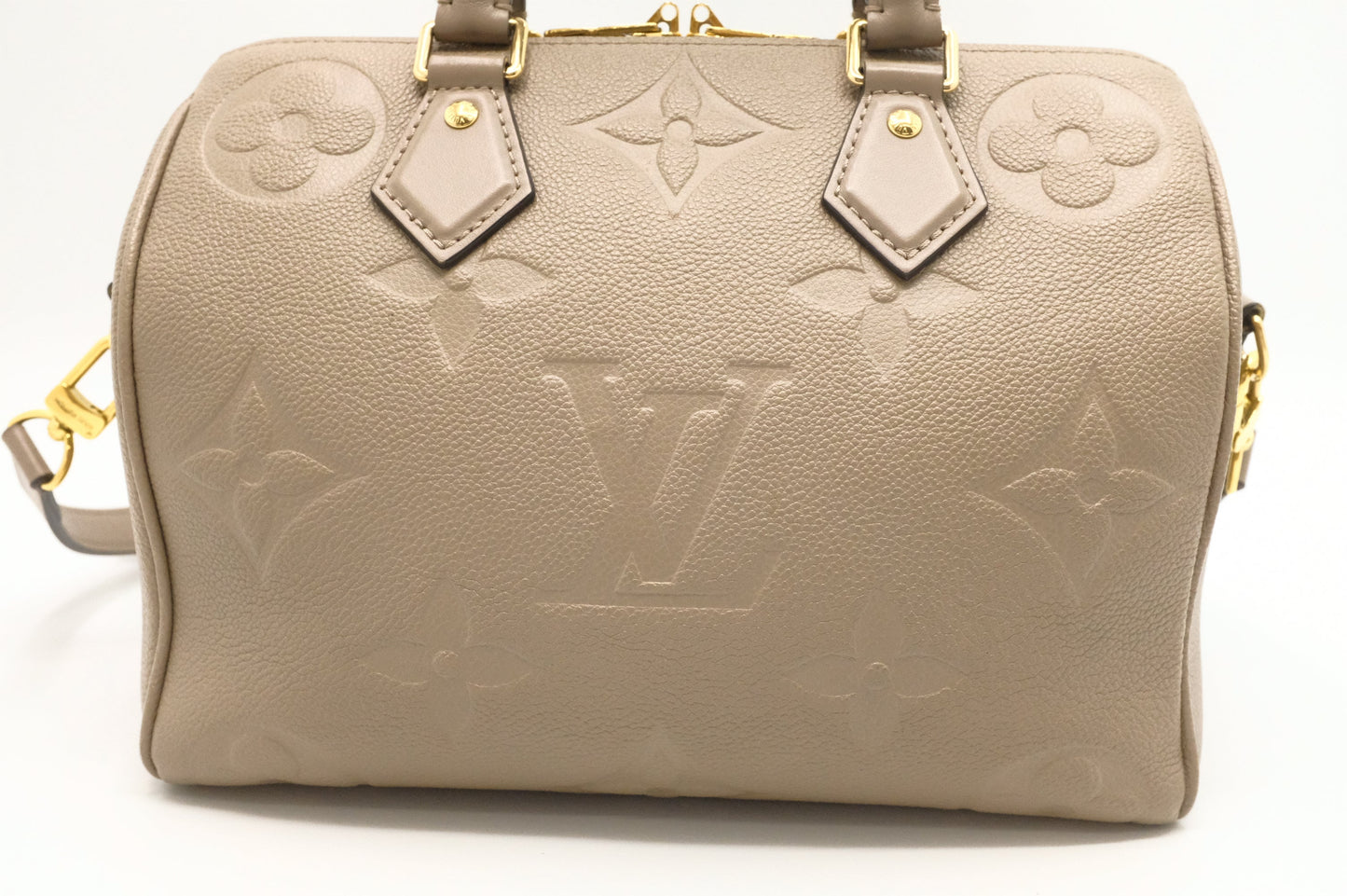 Louis Vuitton Speedy 25 Bandouliere in Turtledove Empreinte Leather