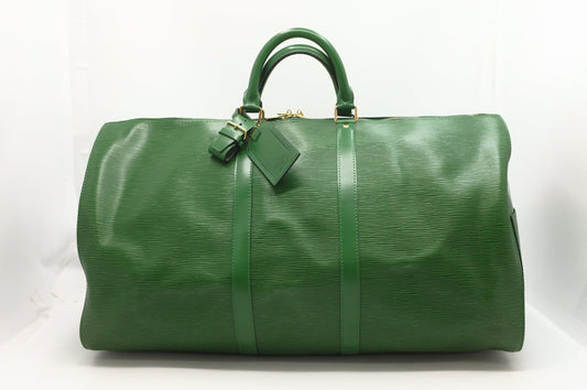 Louis Vuitton Keepall 55 in Green Epi Leather