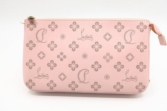 Louboutin Loubila Chain Bag in Pink Loubinthesky Leather