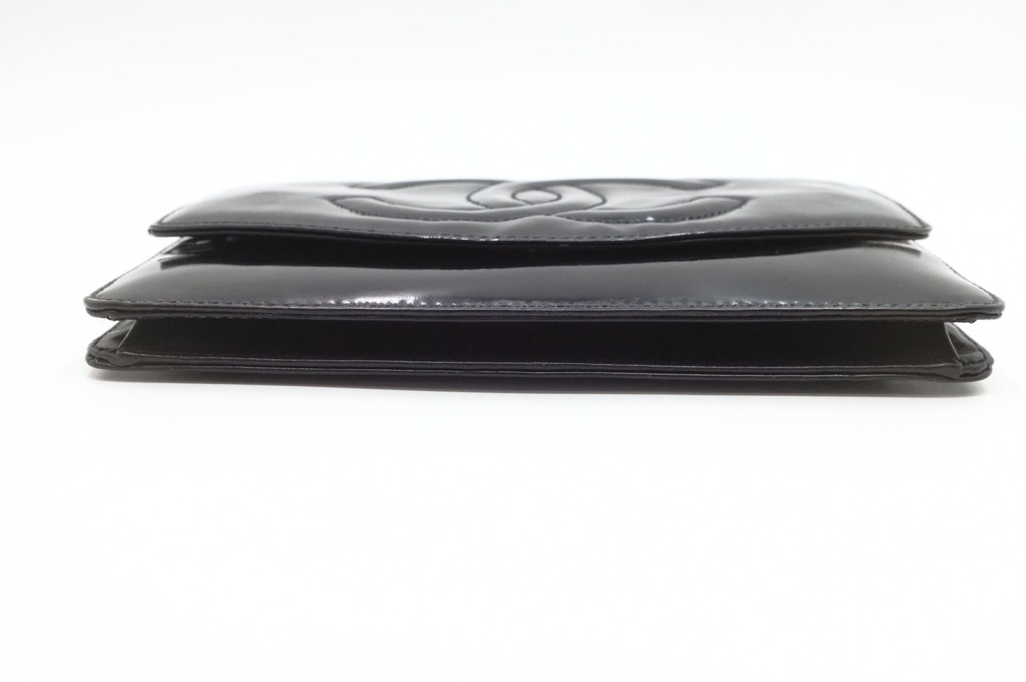 Chanel Wallet on Chain in Black Patent Leather