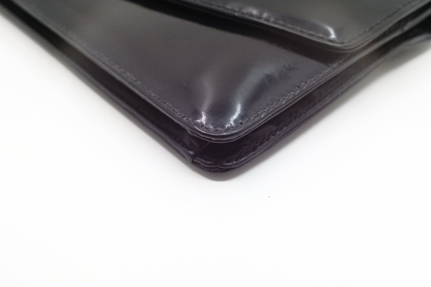 Chanel Wallet on Chain in Black Patent Leather