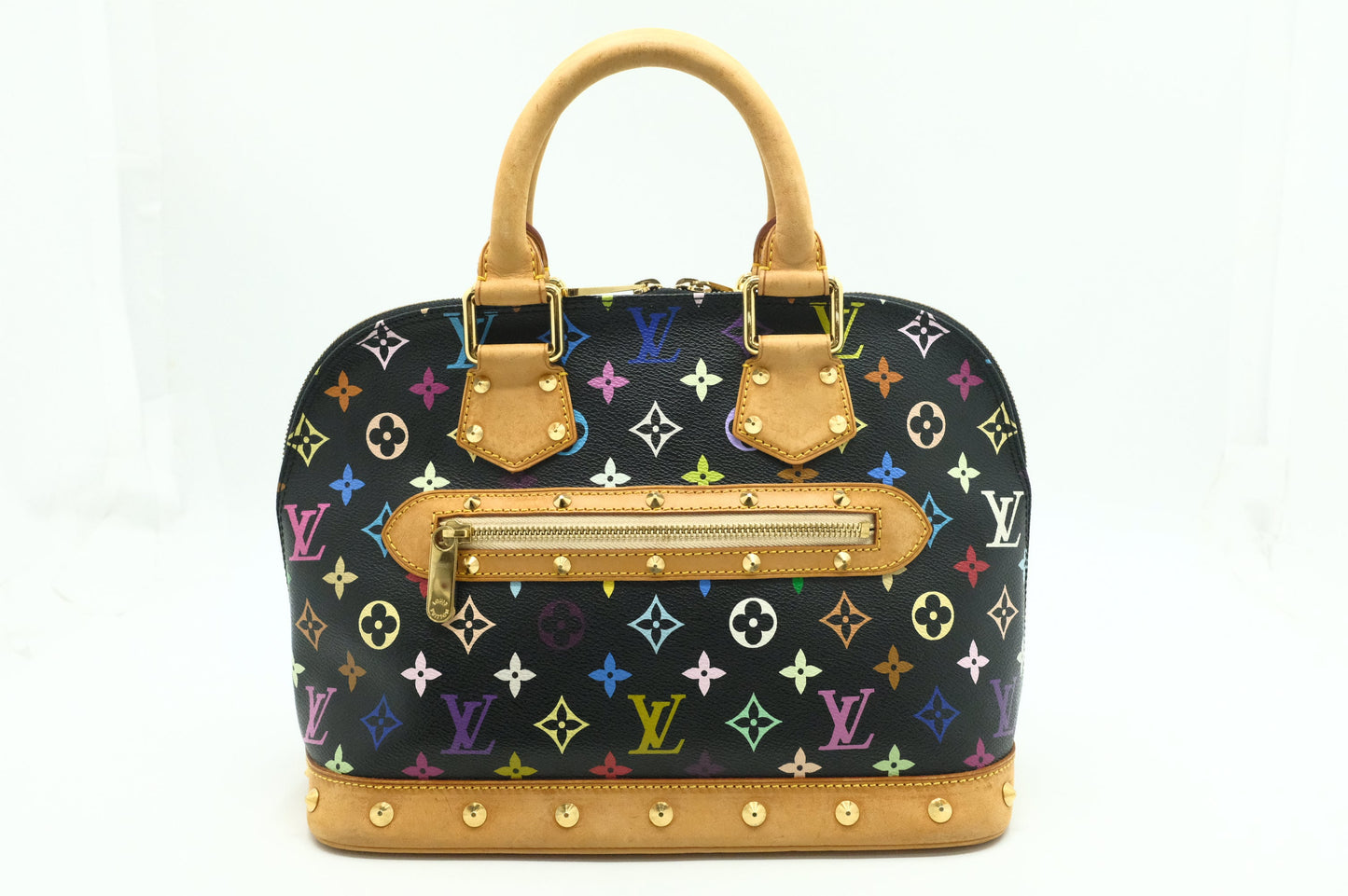 Louis Vuitton Alma in Black Multicolor Canvas