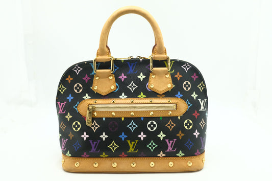 Louis Vuitton Alma in Black Multicolor Canvas