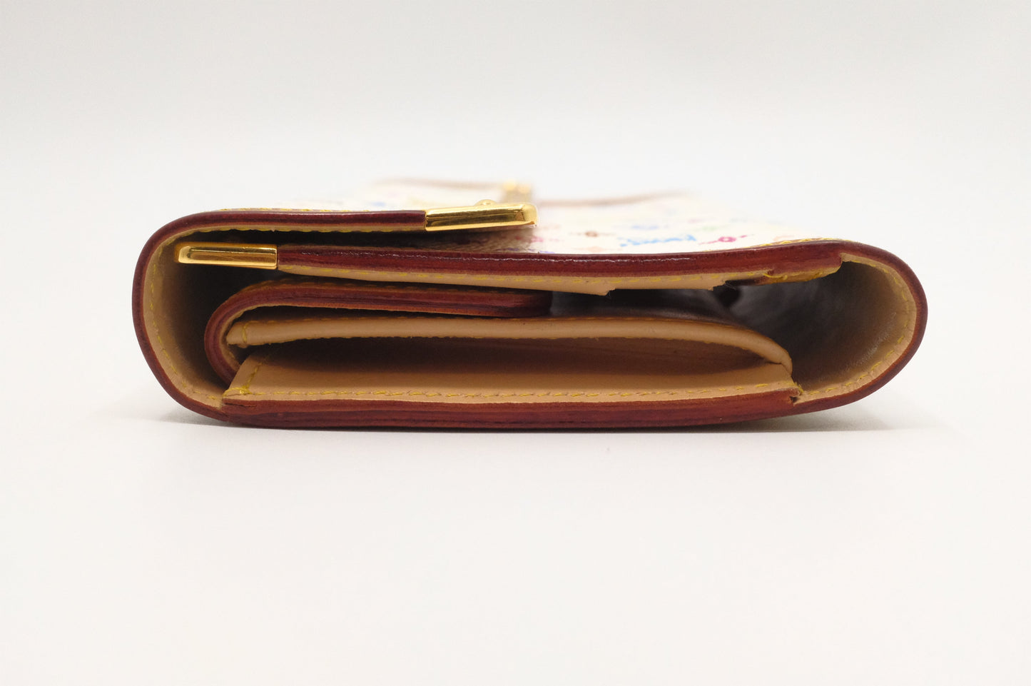 Louis Vuitton International Wallet in White Multicolor Canvas