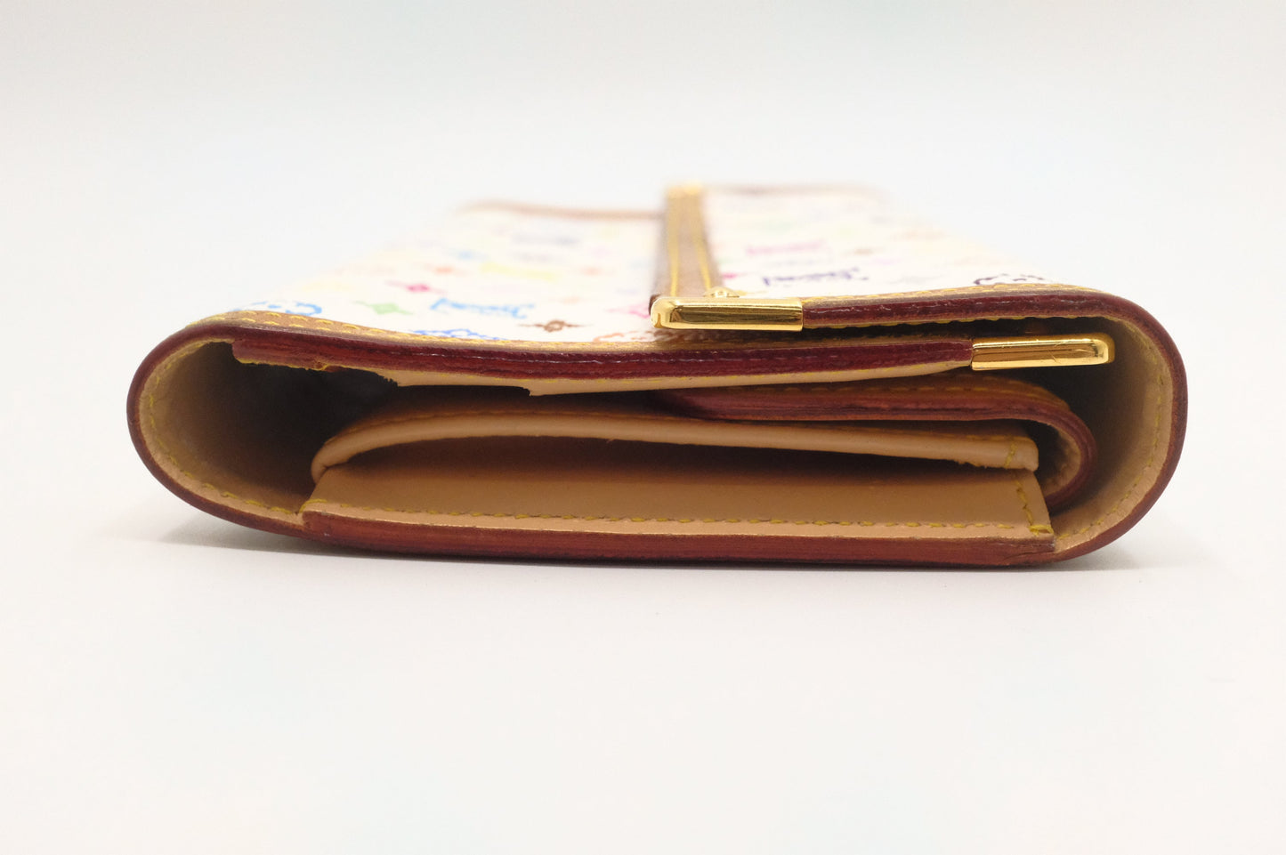 Louis Vuitton International Wallet in White Multicolor Canvas