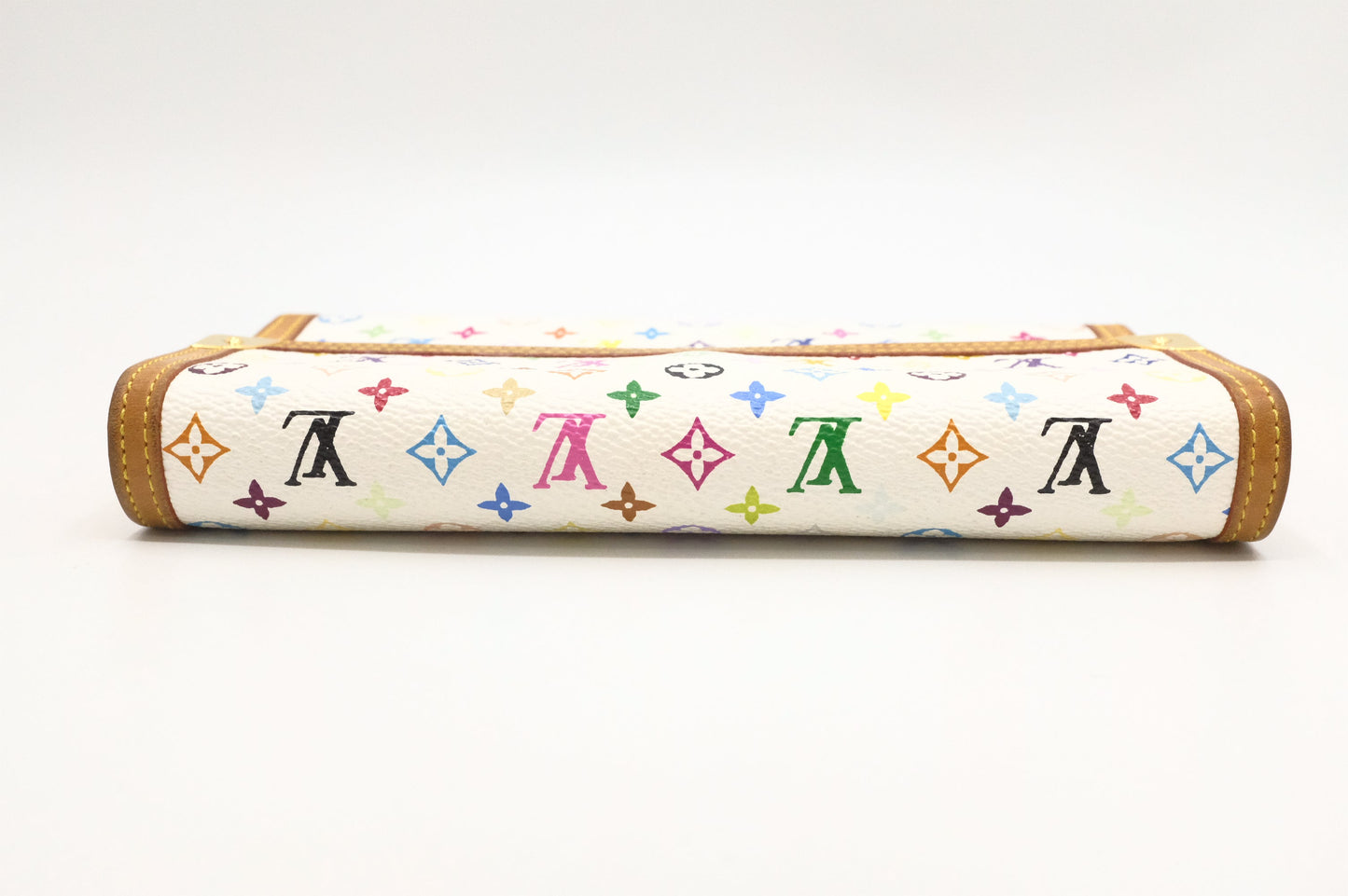 Louis Vuitton International Wallet in White Multicolor Canvas