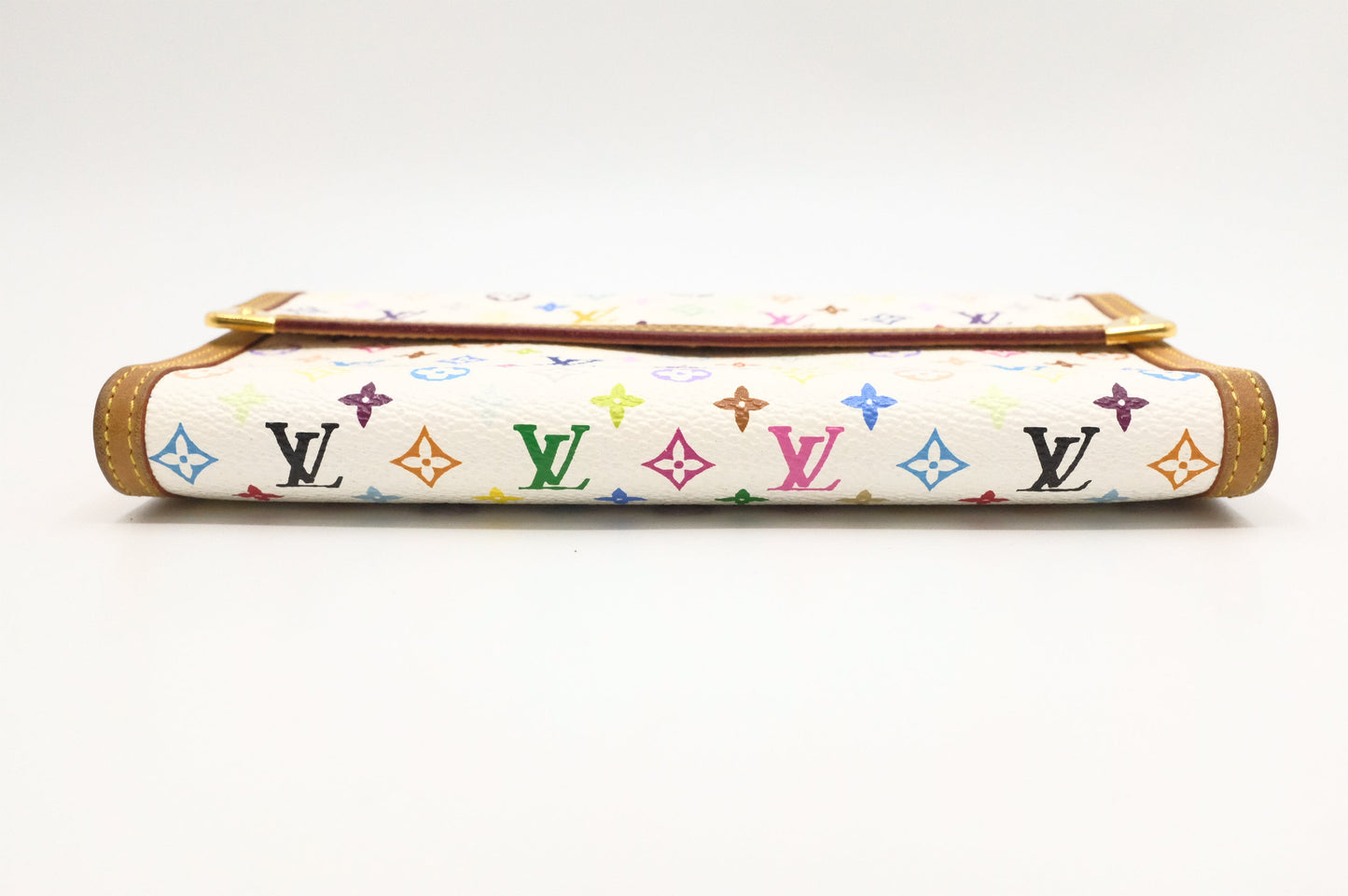 Louis Vuitton International Wallet in White Multicolor Canvas