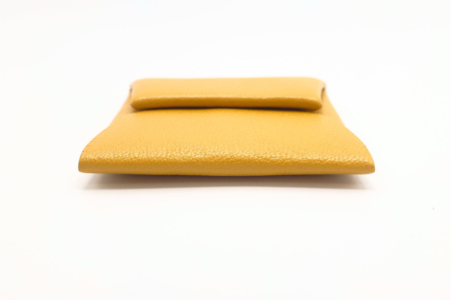 Hermes Bastia Coin Case in Yellow Epsom Leather
