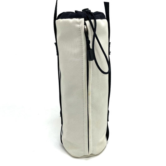 CHANEL Shoulder Bag Nylon White x black Sports Line CCCOCO Mark drink bag Women Used