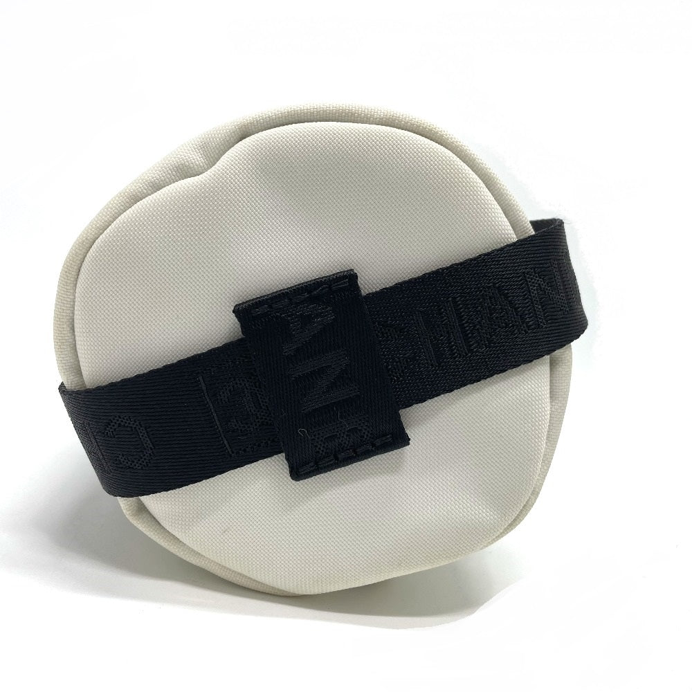 CHANEL Shoulder Bag Nylon White x black Sports Line CCCOCO Mark drink bag Women Used