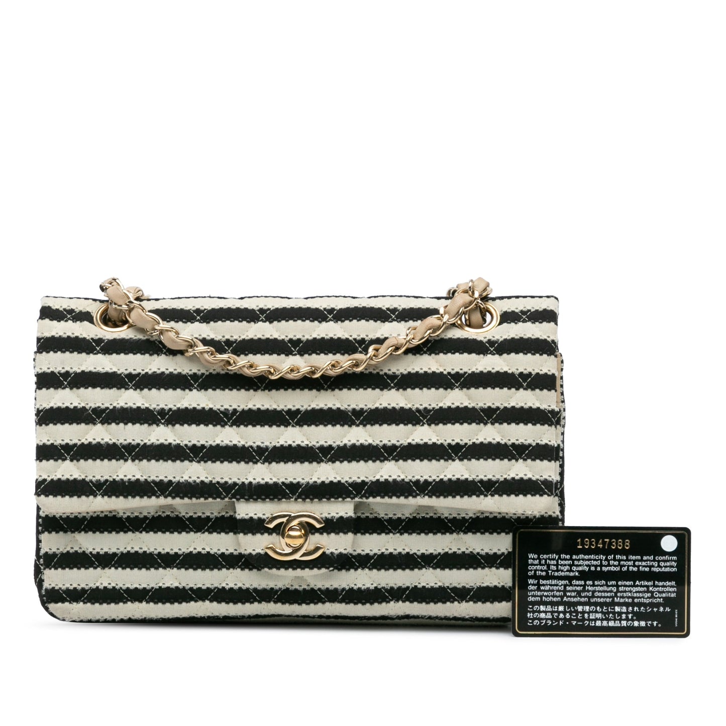 Black Chanel Medium Classic Jersey Coco Sailor Double Flap Shoulder Bag