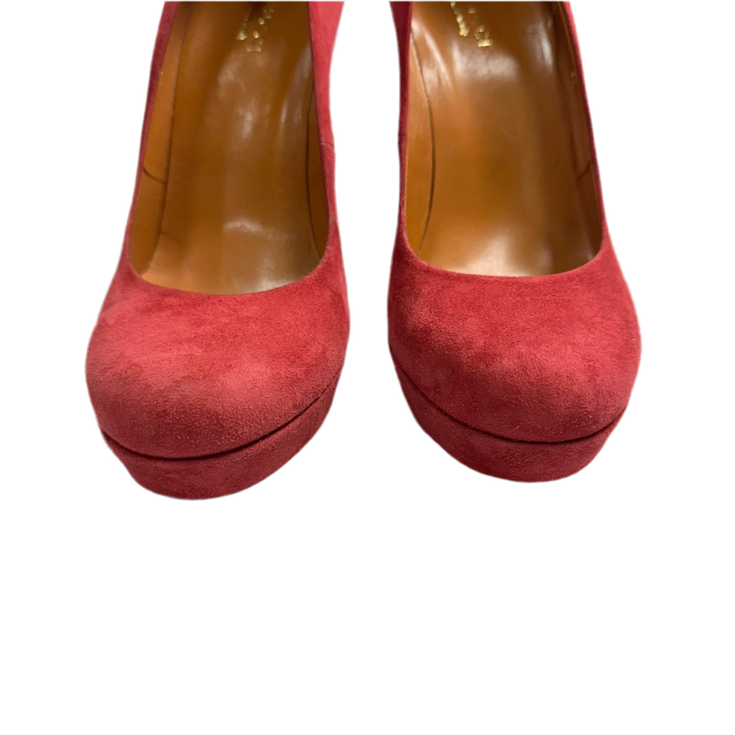 Shoes Luxury Designer By Gucci In Red, Size: 6.5