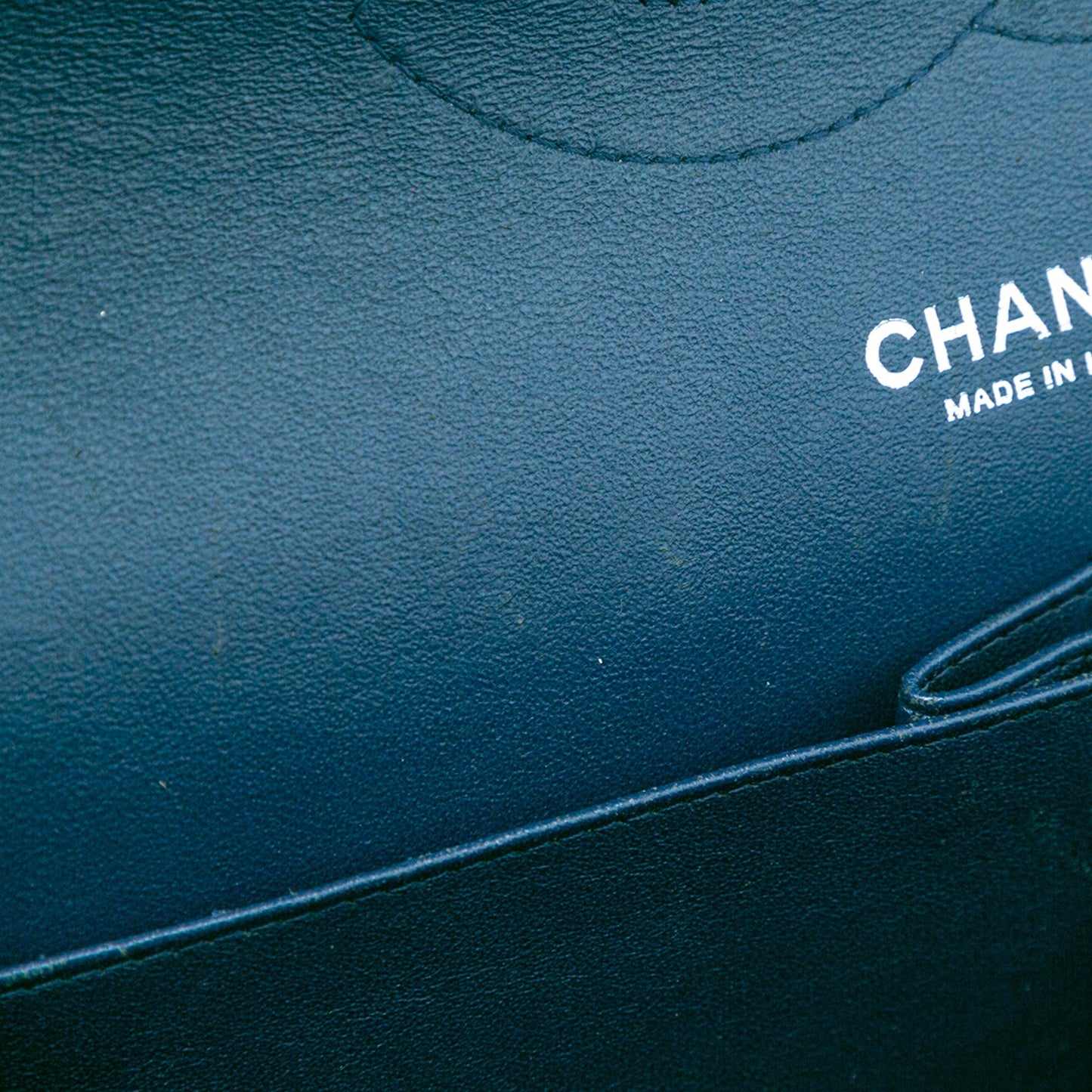 Blue Chanel Jumbo Classic Lambskin Double Flap Shoulder Bag